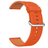 Curea piele, compatibila Huawei Watch GT 6 46mm, telescoape Quick Release, 18cm, Portocaliu