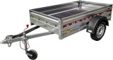 Remorca 750kg Monoax RRS - Platforma tego hidrofuga, Obloane zincate, Osie Al-Ko/Knott, Roti 13&quot; - Remorca Utilitara