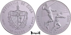 1990, 10 Pesos - Volei - Cuba | KM 344 | PROOF