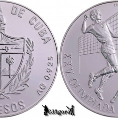 1990, 10 Pesos - Volei - Cuba | KM 344 | PROOF