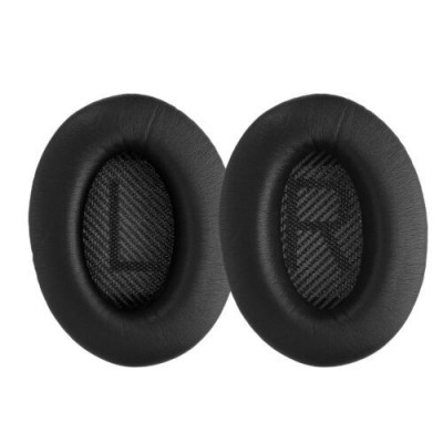 Set 2 Perne de urechi pentru casti Bose QuietComfort, Kwmobile, Negru, Piele ecologica, 44230.01 foto