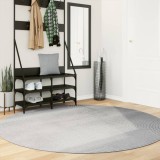 Covor &quot;IZA&quot; aspect scandinav, cu fire scurte, gri, &Oslash; 200 cm
