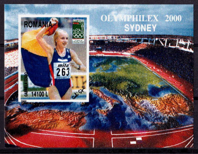 RO 2000 LP 1524 &amp;quot;&amp;quot;Olymphilex&amp;quot; - Sydney 2000&amp;quot; , colita 315 , MNH foto