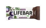 Lifebar baton cu prune in ciocolata, raw, bio, 40g