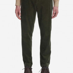 A.P.C. pantaloni Pantalon Constantin bărbați, culoarea verde, drept COESP.H08396-MILITARYKH