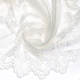 Perdea Zorlu, 11853, poliester, broderie, alb, H 280 cm