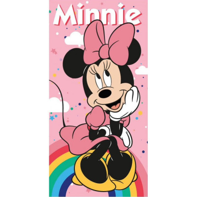 Prosop pentru copii din bumbac Minnie Mouse 70x140 cm MCT-01 foto