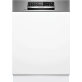 Masina de spalat vase semi-incorporabila Bosch SMI6ZCS16E, 14 seturi, 8 programe, Silence Pro, Perfect Dry, Sistem Rackmatic, TimeLight, EmotionLight,
