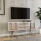 Comoda TV Odense Scandinav, Alb, 122 x 65 x 35 cm