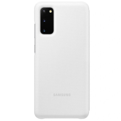 Husa Book Led Samsung pentru Samsung Galaxy S20 Alb foto