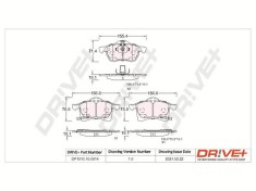 Dr!ve+ DP1010.10.0814 set placute frana,frana disc