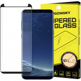 Folie Protectie Ecran WZK pentru Samsung Galaxy S9+ G965, Sticla securizata, Full Face, Full Glue, 5D, Neagra