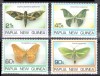 PAPUA NOUA GUINEE 1994-Fluturi serie completa mi 729-732 nestampilata, Nestampilat