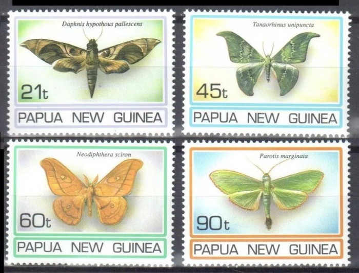 PAPUA NOUA GUINEE 1994-Fluturi serie completa mi 729-732 nestampilata