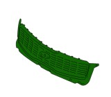 Grila masca fata KIA TELLURIDE, 02.2019-,Cu ornamente cromate; Cu gaura pentru camera; gri/argintiu