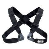 Ham Piept Alpinism Petzl Voltige Negru, Marime Universala, Catarame Doubleback, Poliester, Certificat CE/EN/UIAA