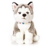 Pui de catelus Husky Gigant de plus 24 cm , Living Nature