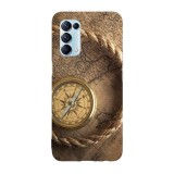 Husa compatibila cu Oppo A73 model Vintage compass, Silicon, TPU, Viceversa, Transparent, Carcasa
