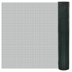 Plasă s&amp;acirc;rmă galvanizată și acoperită cu PVC 1m x 25m, ochi 25 x 25 mm foto