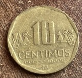 C50 - Moneda foarte veche - Peru - 10 centimos - 2017