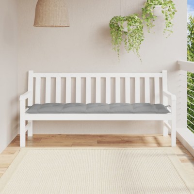 vidaXL Pernă bancă de grădină, gri, 180x50x7 cm, material oxford 314969 foto
