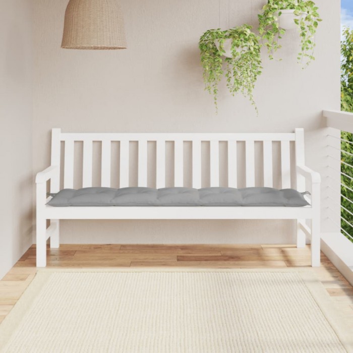vidaXL Pernă bancă de grădină, gri, 180x50x7 cm, material oxford 314969