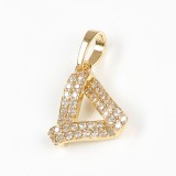 Pandantiv triunghi placat cu aur 14 k