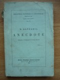 N. BATZARIA - ANECDOTE (original si transpunere in limba literara) - 1935