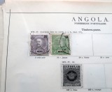 Lot 2 timbre vechi Angola (Posesiune Portugheză), ștampilate -A42