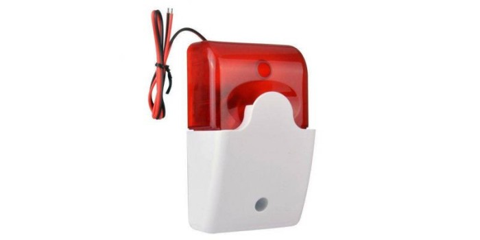 Sirena de interior cu stroboscop, alimentare 12V DC, 105dB AD-103