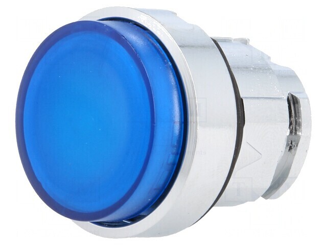 Comutator acționat prin apăsare 22mm albastru ZB4BW163