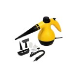 Aparat de curatat cu aburi cu maner, 8 in 1, galben-negru