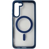 Husa spate transparent cu bleumarin, magnet, colturi intarite, TPU cu plastic, pentru Samsung Galaxy S23+ 5G