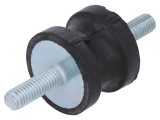 Atenuator Vibratii ELESA+GANTER M6, 25mm Diametru, Guma, Lungime Distantier 20mm