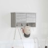 VidaXL Răcător de paltoane montat pe perete sonoma gri 50 x 20 x 30 cm 874336