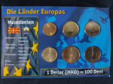 Seria completata monede - Macedonia de Nord 1993-2014, 6 monede, Europa