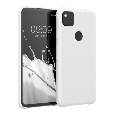 Husa pentru Google Pixel 4a, Silicon, Alb, 52549.02 foto