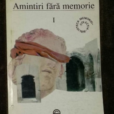 Amintiri fara memorie / Alexandru Cioranescu Vol. 1