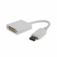 Adaptor Gembird AB-DPM-DVIF-002-W Displayport male la DVI female Blister Alb foto