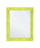 Oglinda perete lemn verde lime Miro 36x46 cm