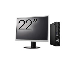 Pachet Calculator Second Hand DELL OptiPlex 5090 Mini PC, Intel Core i5-10500T 2.30 - 3.80GHz, 8GB DDR4, 256GB SSD + Monitor 22&amp;quot; NewTechnology Me