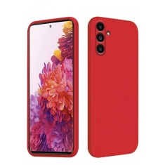 Husa silicon antisoc cu microfibra interior pentru Samsung Galaxy S23 Rosu