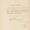 Document semnat olograf de ministrul George M&acirc;rzescu din anul 1925