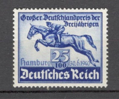Deutsches Reich.1940 Marele Premiu la calarie Hamburg MD.117 foto