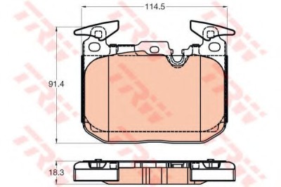 Set placute frana,frana disc BMW Seria 3 (F30, F35, F80) (2011 - 2016) TRW GDB2031 foto