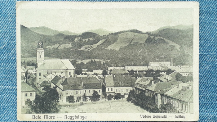 115 - Baia Mare - vedere generala / Nagybanya latkep/ carte postala