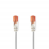 Cablu de retea U/UTP Nedis, cat6, patch cord, 0.25m, gri