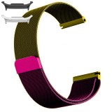 Curea otel, Milanese Loop Slim, compatibila cu Samsung Galaxy Watch9 44mm, Purple Green