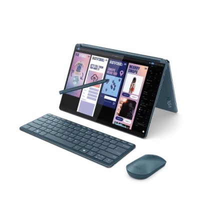 Laptop Lenovo Yoga Book 9 13IMU9 cu procesor Intel&amp;reg; Core&amp;trade; Ultra 7 155U pana la 4.8GHz, 2 x 13.3&amp;quot;, 2.8K, OLED, Touch, 16GB DDR5, 1TB SSD, Intel&amp;reg; Graphi foto