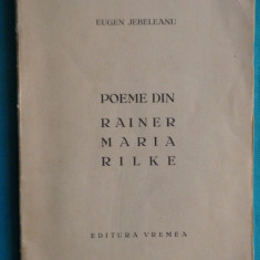 Eugen Jebeleanu – Poeme din Rainer Maria Rilke ( editie interbelica )